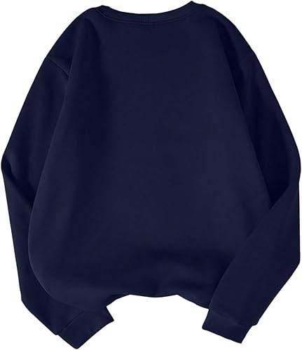 Zoyami Womens Crewneck Sweatshirt Graphic Long Sleeve Top Pullover Oversized Sweaters