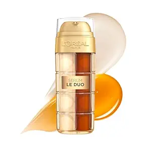 L'Oreal Paris Age Perfect Serum Le Duo, Brightening, Firming and Anti-Aging Serum for Face with Collagen Peptide, Vitamin C and B3, 1 fl oz + Sample